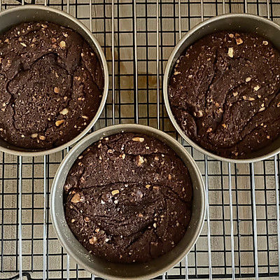 布朗尼坚果芝士蛋糕