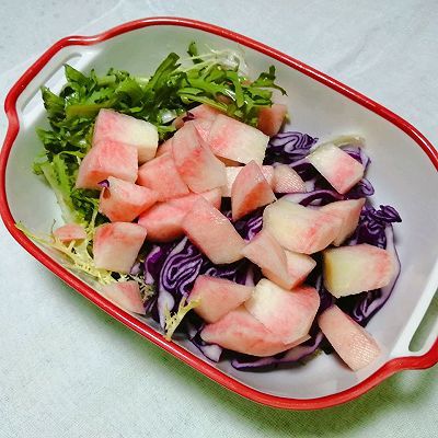 沙拉酱|桃子生菜沙拉