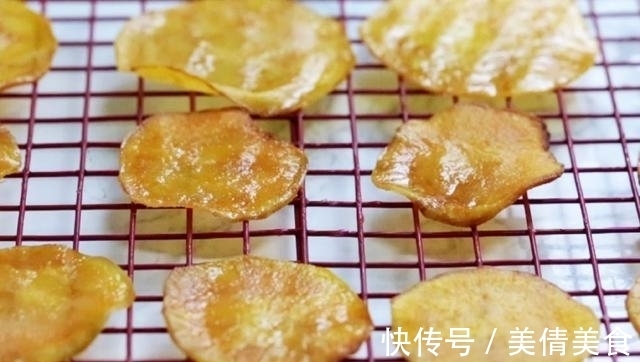 蜂蜜红薯片|想吃酥脆的烤红薯片吗?在家就能做,做法太简单了,一看就会