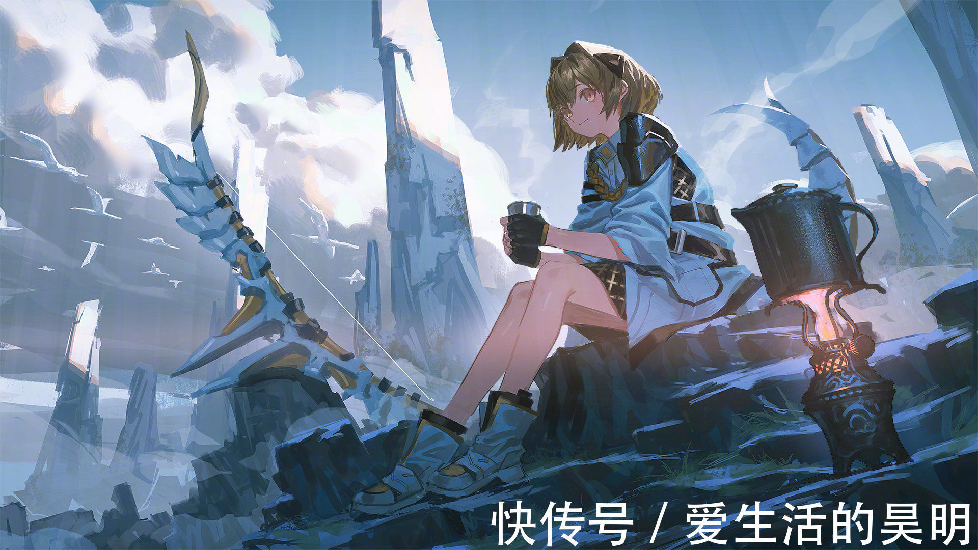 插画|故事感爆棚的动漫人物插画,画面很通透,氛围极佳