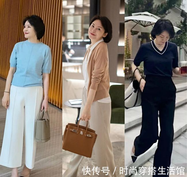 穿搭|女人50岁后别总穿打底裤,备上这3条裤子,不仅百搭还显气质