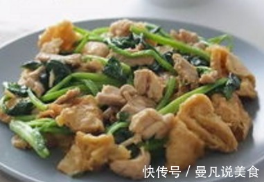 做肉片炒菠菜时,掌握好这个制作关键,味道鲜香,大人小孩都爱吃