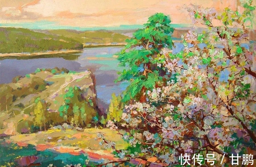 风景|风景油画，见过色彩丰富的，但没有见过这么美的