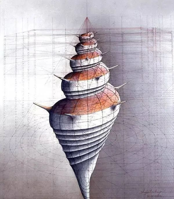 黄金比例!理工男花40年时间,用圆规画1000张画,黄金比例的拥护者