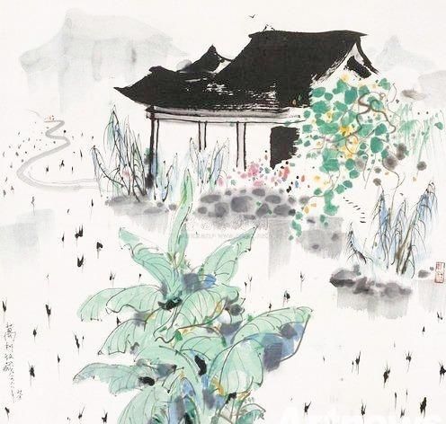 吴冠中|“中国画”吴冠中画的太好,中国画在他笔下活了起来