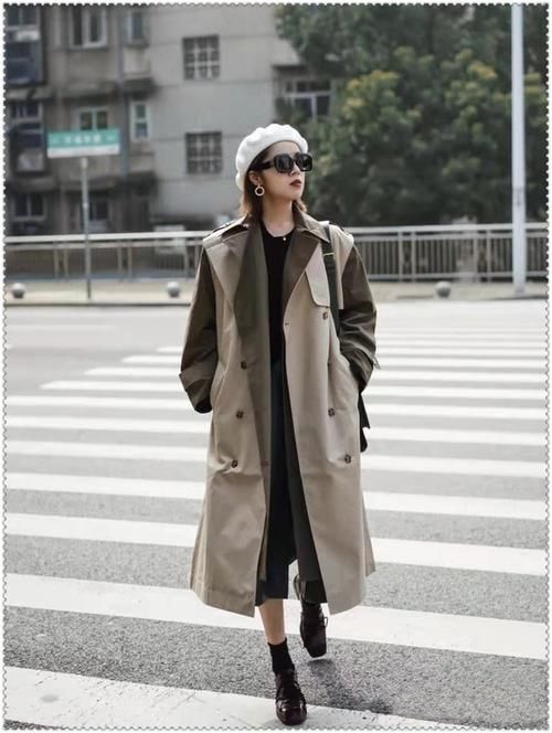 早春穿风衣，颜色和搭配这样选，远离路人感