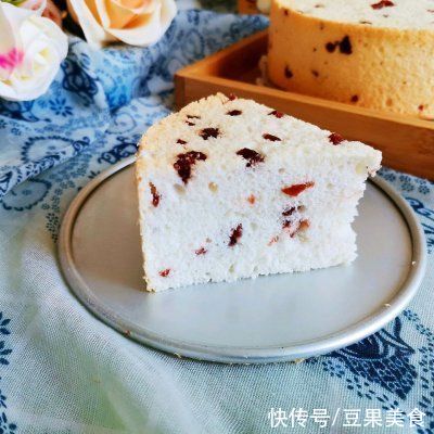 蛋白霜|自从学会#蛋趣体验#蔓越莓天使蛋糕，家里就我掌勺了