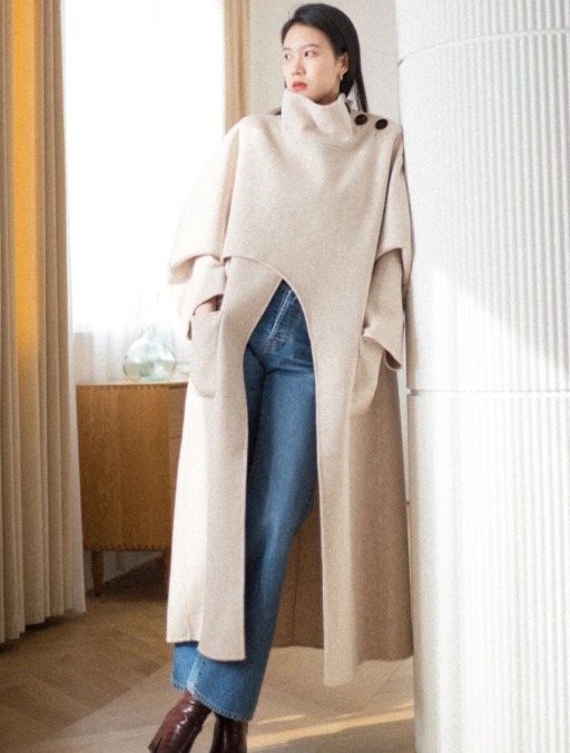 西装裤 “斗篷大衣”真的太好穿了,百搭遮肉又撩人,不入手就out了!