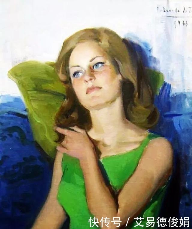 马拉加#他被指定为西班牙国王和王后的肖像画官方画师,擅长画美人