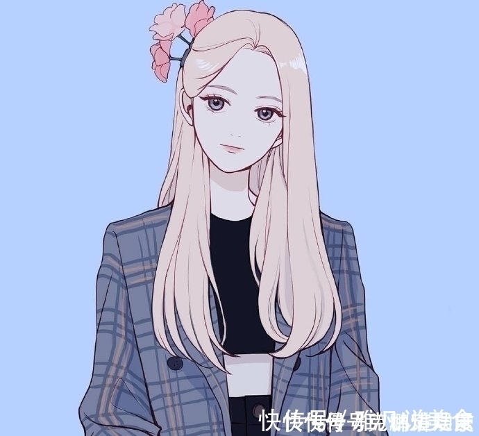 小姐姐|一组少女心十足的好看插画，很适合做卡通动漫头像哦！