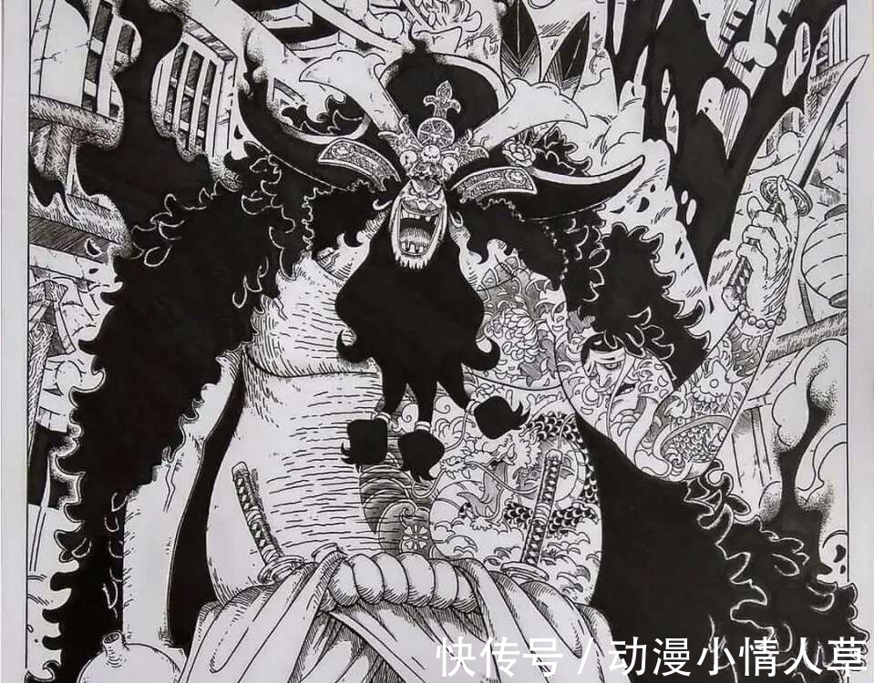 白胡子|海贼王：黑胡子来到和之国，变成三刀流，左手纹身是白胡子