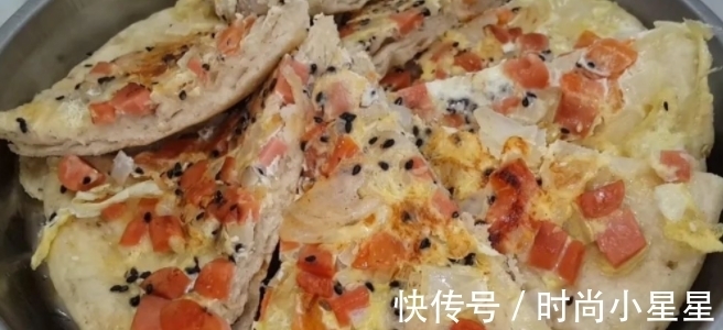鸡蛋液|自制中式披萨做法，锅里一烙，比汉堡店的还好吃，没烤箱也能成功