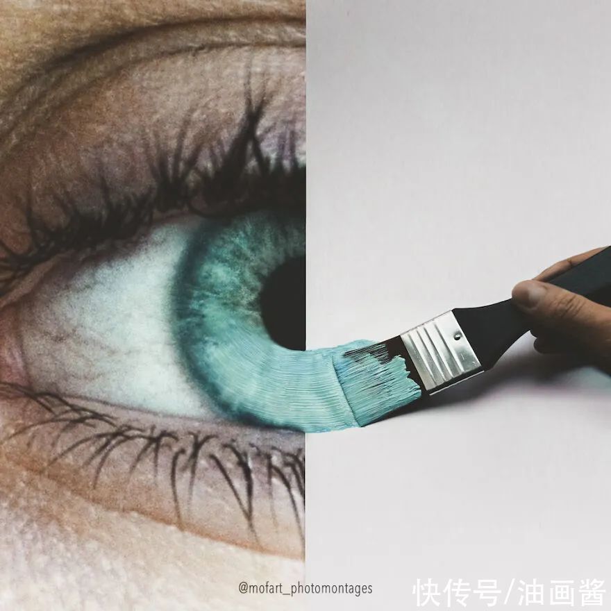 魔术表演!16幅关于眼睛的错觉创意,让你打开想象的翅膀,换一个视角看世界