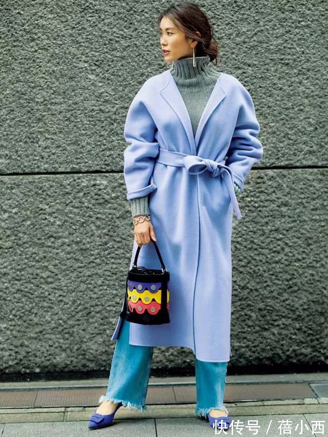 裙装|今年还是穿“长款大衣”最高级,搭配毛衣、半身裙、裤子时髦洋气