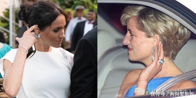戴安娜王妃|戴妃珠宝重见天日,看凯特梅根戴了什么就知道戴妃遗产怎么分