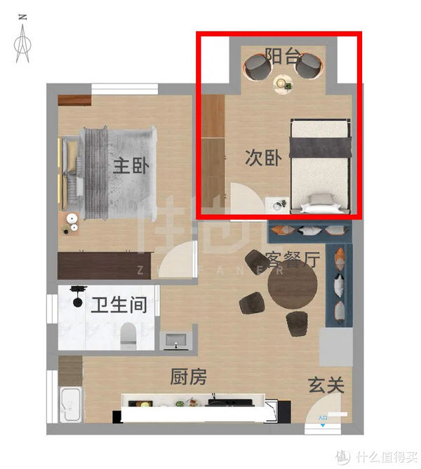 before住范儿真实案例 篇三十:拆掉客厅改两居,46㎡墨绿小家更高级!