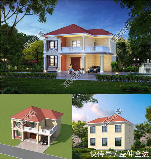 别墅|漂亮又简单的二层楼房,自建房怎么又经济又漂亮,农村建房参考