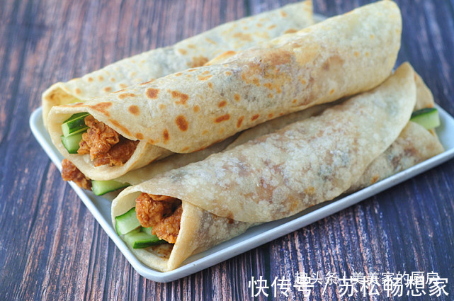 鸡肉|自制墨西哥鸡肉卷，5分钟就上桌，不用揉面真省事，孩子的最爱！