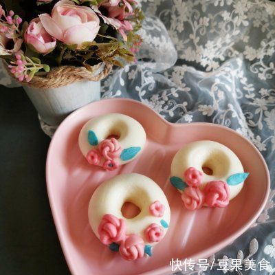 甜甜圈|几分钟搞定甜甜圈馒头，法帅蒸烤箱制作~，一步就搞定