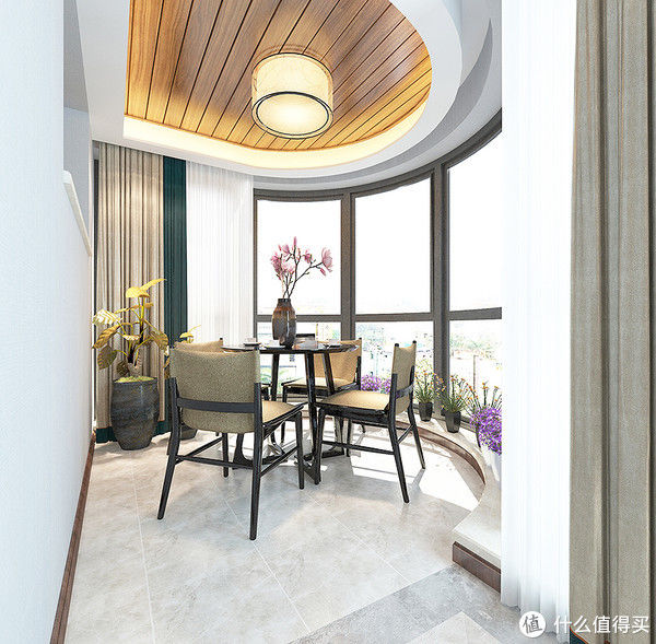 新中式风|长沙夫妻的266㎡新中式风装修火了，入户就足够惊艳，客厅韵味十足