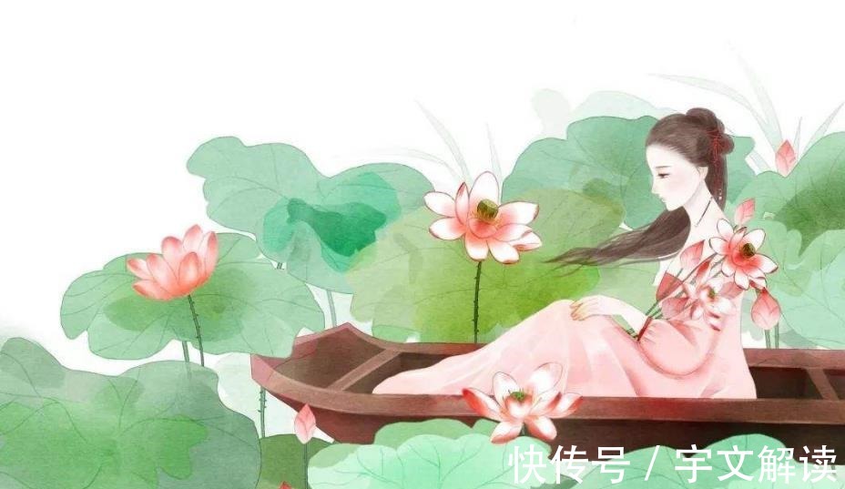 绣面!王昌龄咏荷花的一个千古名句,被李清照随手一仿,写出别样的美感