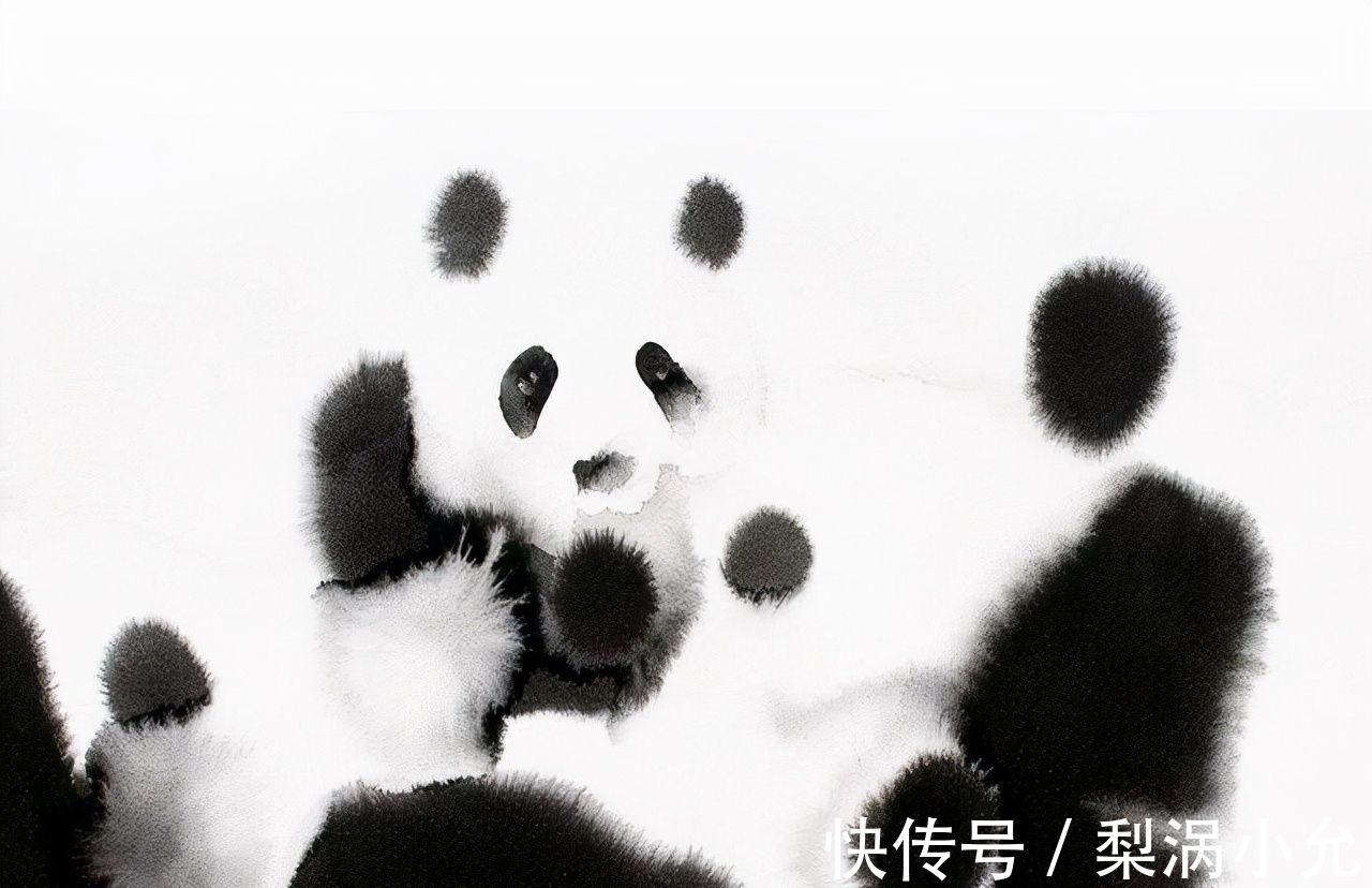 麦穗!水墨是中国传统绘画,老外用它画动物——别说另有一番意境