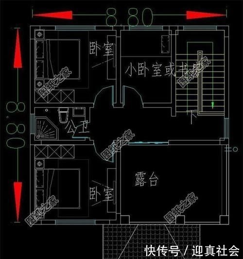 卧室|适合农村75平宅基地的自建房图,总有一款是你的心头好