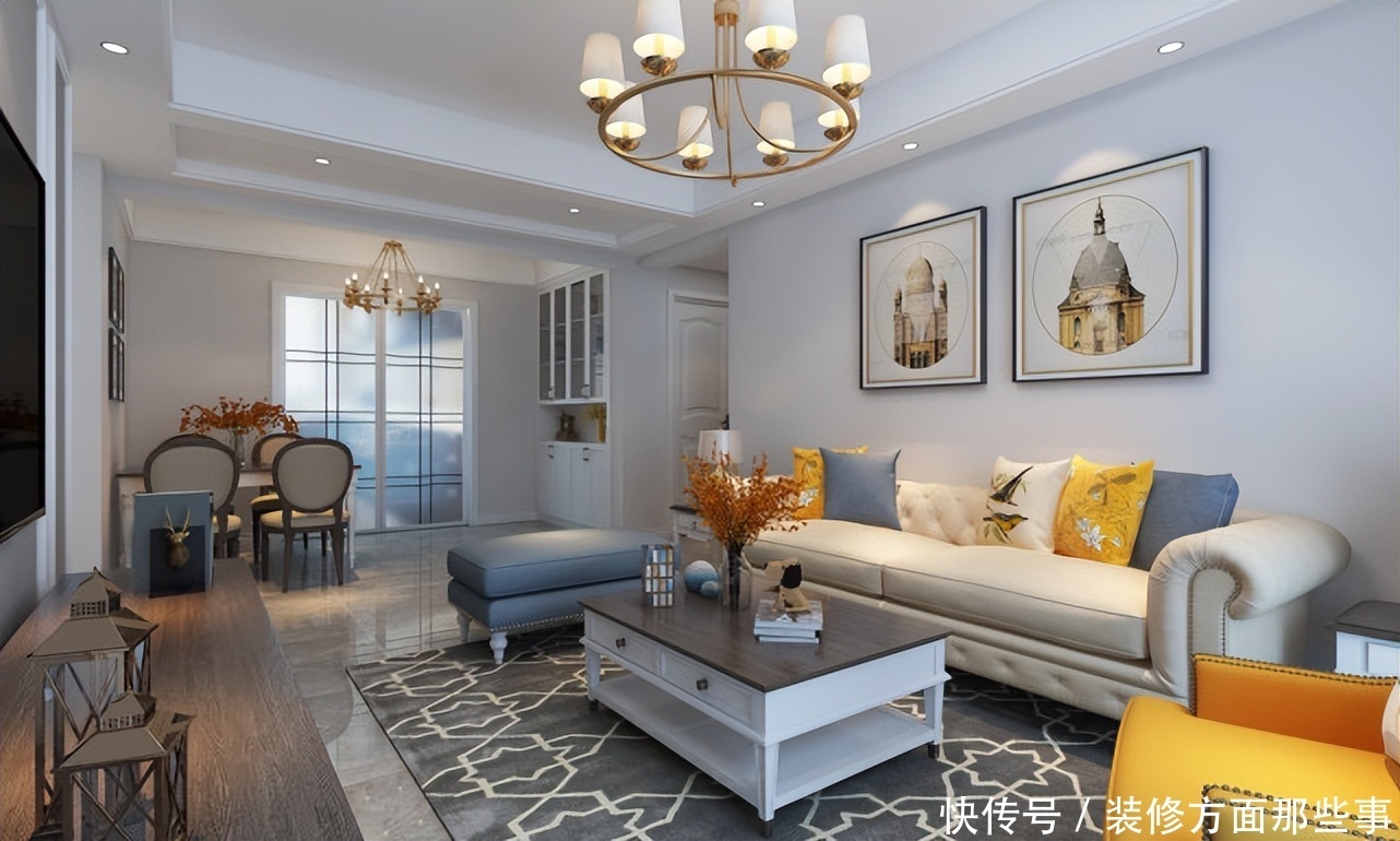 套房子|108平简美风设计暖色调为主,悬空的鞋帽柜太方便了