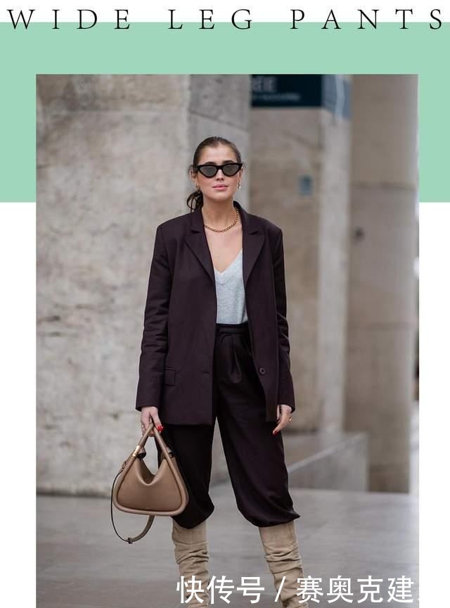 “阔腿裤+靴子”成今冬潮款搭配,高级显气质,不挑身材与年龄