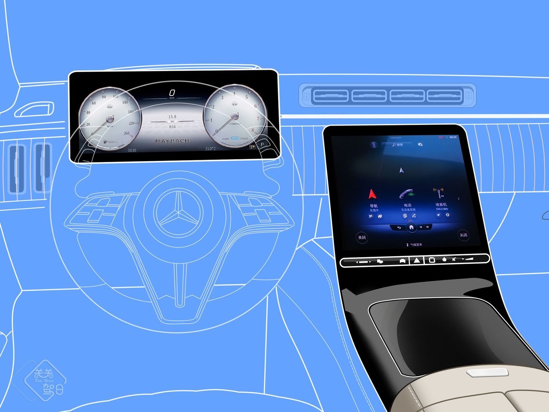 头等舱|关关驾日漫画日记 奔驰迈巴赫S480,150万的陆地奢华头等舱