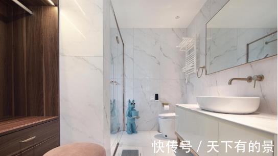 住宅|115㎡美式轻奢住宅,沉稳华丽大气,还有这么大的衣帽间!