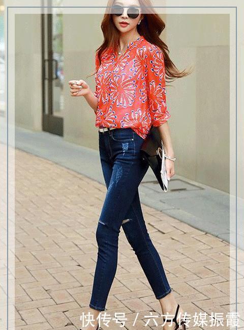 牛仔裤|紧身牛仔裤展现女性气质,设计很有线条感,直观地拉伸腿部比例