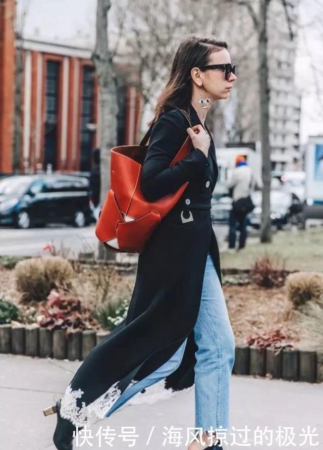外套|外套穿搭经典的黑色外套,秋冬怎么穿才能气质不沉闷!