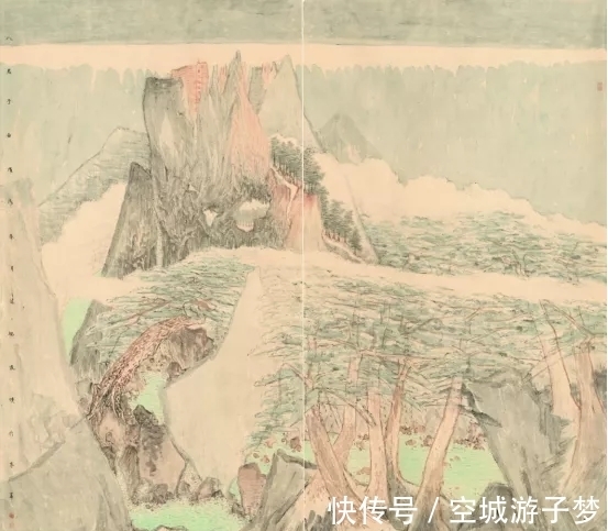 山水画!敢于探索就拥有了成功的基石|邱佳铭山水画