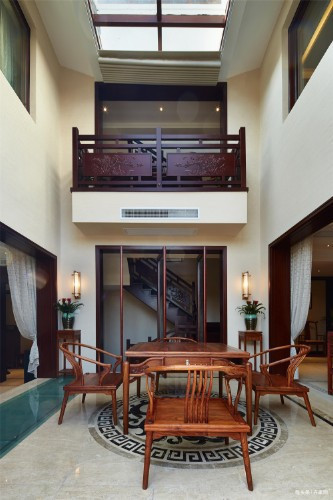 屏风|大户型中式之家,屏风古典家具相互辉映,呈现和谐,宁静之美