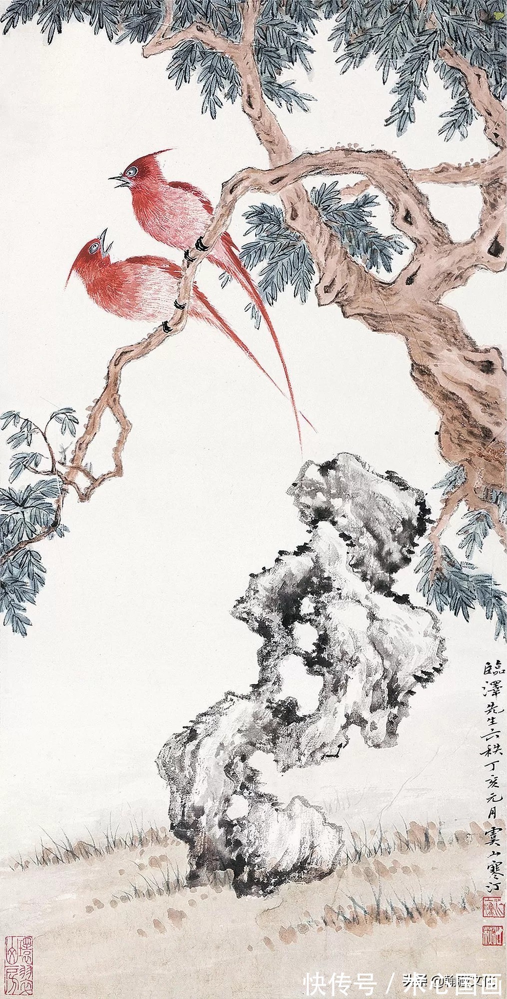 任伯年&江寒汀先生小写意花鸟画欣赏(一)