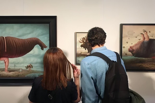 动物们&胆小谨点,插画师笔下的诡异动物看完一秒清醒!