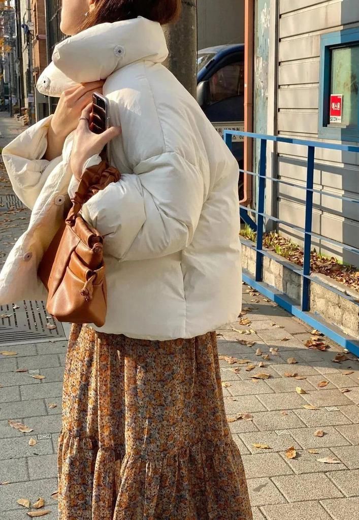 羽绒服+裙子=2021年最王炸组合,早穿早美!