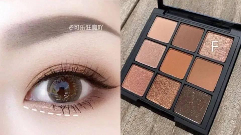 混血感|绝美渐层眼妆,实用九宫格眼影盘画眼影技巧公开!