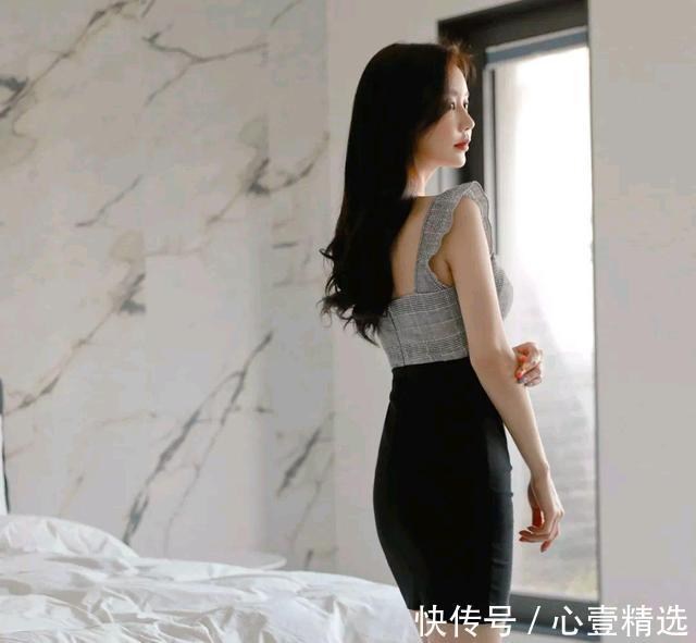 孙允珠|女神孙允珠高清时尚搭配:凌空雪岩灰石俏皮露脐无袖裙