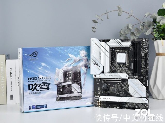 主板|新一代雪姬 华硕ROG STRIX B660-A GAMING WIFI D4吹雪主板图赏