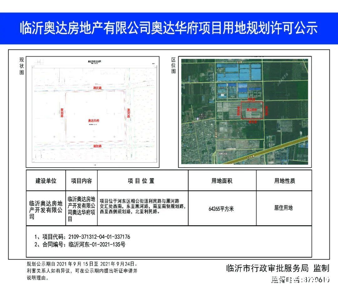 规划|涉及兰山、河东、罗庄，临沂这些项目用地规划公示