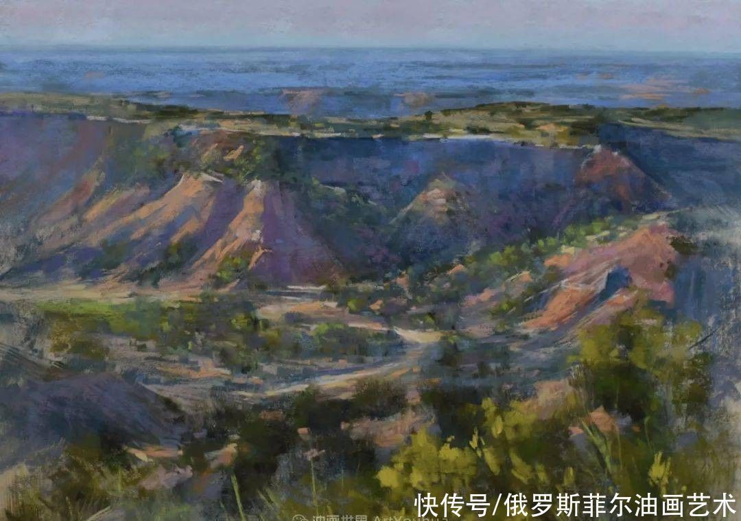 艺术家|美国当代粉彩艺术家贝萨尼·菲尔兹粉彩风景画作品欣赏