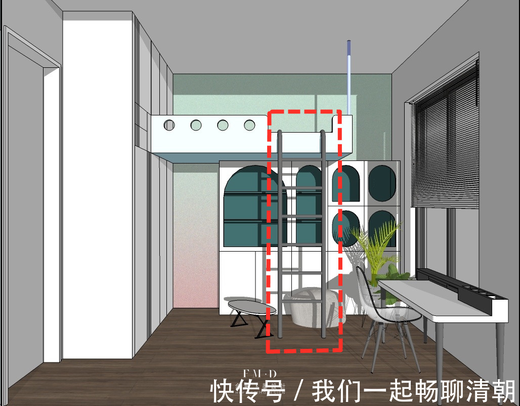 膨胀螺丝|9㎡女儿房利用极致，床挑空1.6米，塞衣柜藏书房，一房顶3房