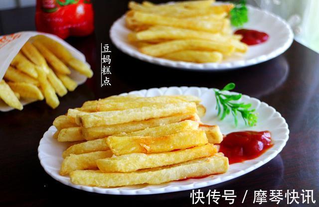 教你自制正宗炸薯条，4块钱做2大盘，酥脆香软，口感不输肯德基
