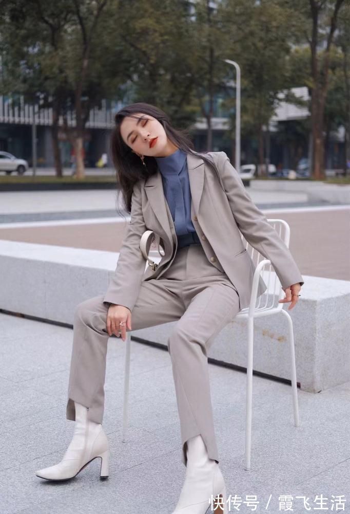 色调 职场女王穿搭学卫公子凹造型,干练的同时,还特别的高级