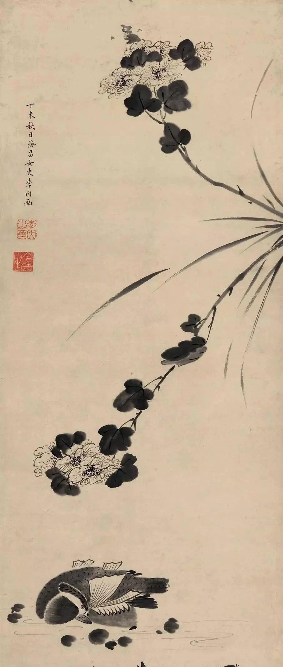 绘画&毫不逊色于秦淮八艳的晚明另一位才女,绘画隽雅,苍老无闺阁气