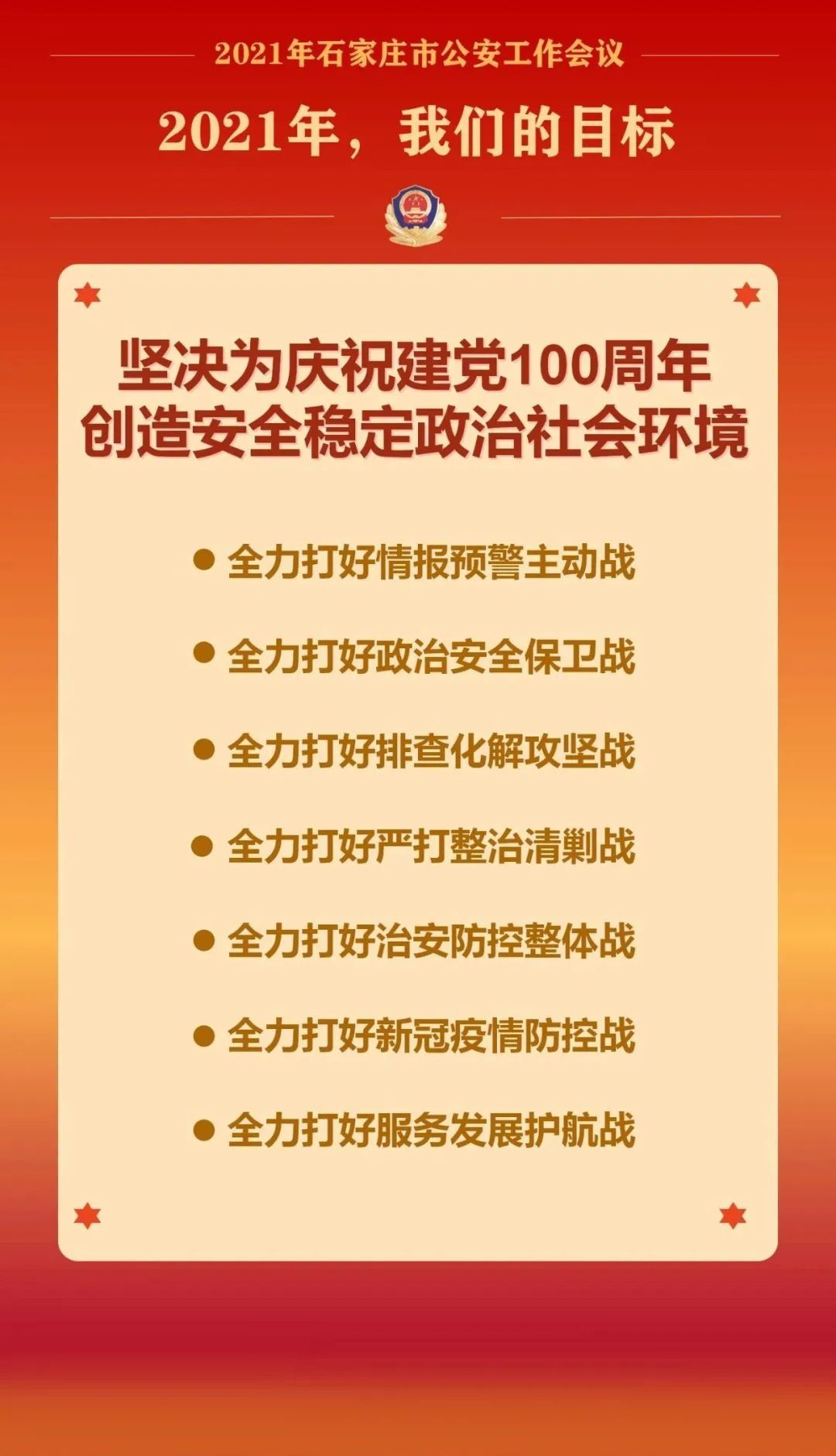 石家庄公安：2020，不负韶华；2021，奋楫启航