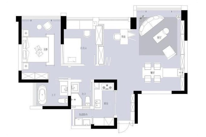 收纳|“去客厅化”装修火了!她家不要电视墙、不买餐桌,全屋太高级!