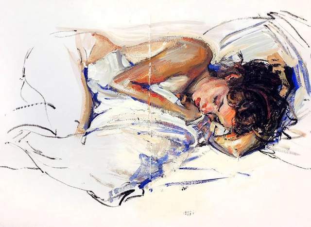 油画&他的油画,既有潇洒带劲的笔触,又有性感细腻温和的柔美